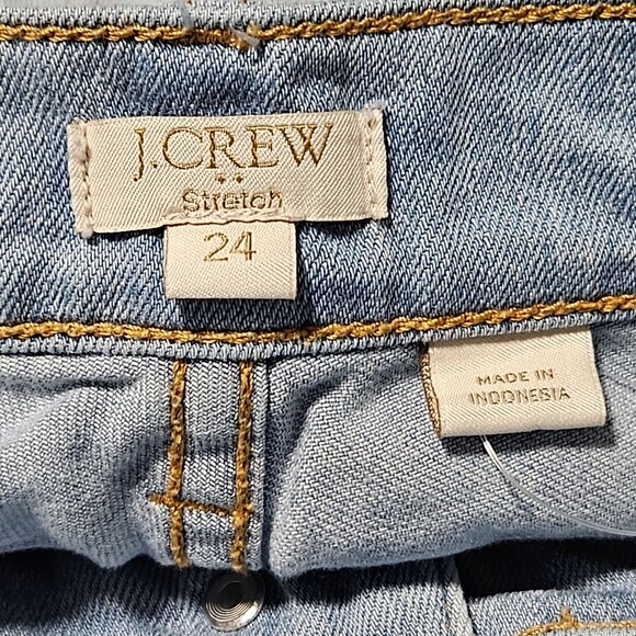 J Crew Jeans Womens Size 24 Straight Leg Low Rise Light Wash Denim Pants - Picture 4 of 5